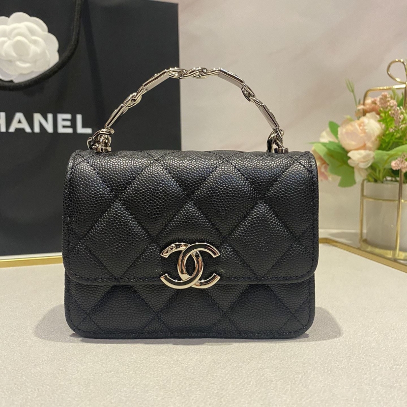 Ch*el top handle bags